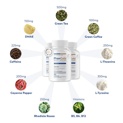 PhenGold Pills, Original Multi-Action Weight Management Formula with Green Tea PhenGoldBuy Supplements Australia