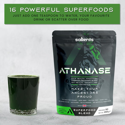 SALIENTS® ATHANASE® | Men's Super Greens Powder | Superfood Powder Blend SalientsBuy Supplements Australia