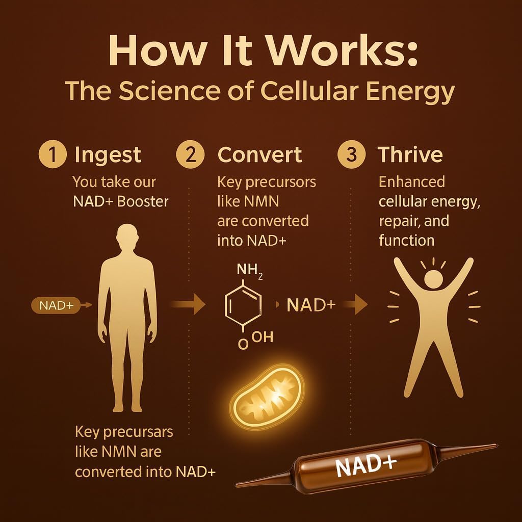 NAD+ Advanced Cellular Renewal Supplement 1200mg - Skin Anti-Aging & Energy Boost Support - 10 Vials CKPCKPBuy Supplements Australia