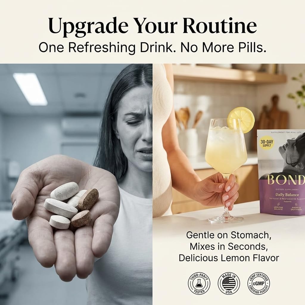 BOND Prenatal Vitamin Drink Mix for Women with Iron, Supports Hormone Balance, Folate & B12 for Energy & Calm Mood, Plant-Based Omega-3 for Cognitive Support, Magnesium, D3, B6, Non-GMO, 30-day Supply BONDBuy Supplements Australia