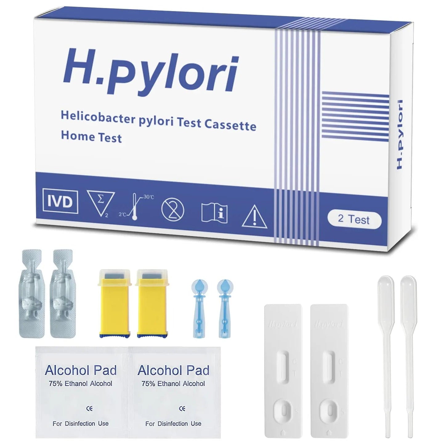 H Pylori Test Kit, Helicobacter Pylori Test Kit - Fast and Accurate, Self-Test at Home, Results in 10-15 Minutes, No Lab Visit Required OUROZOBuy Supplements Australia