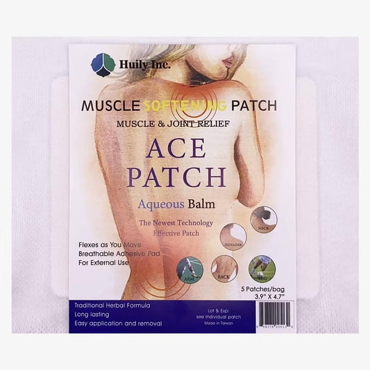 ACE Pain Relief Patch - Aqueous Balm 5 Count HuilyBuy Supplements Australia