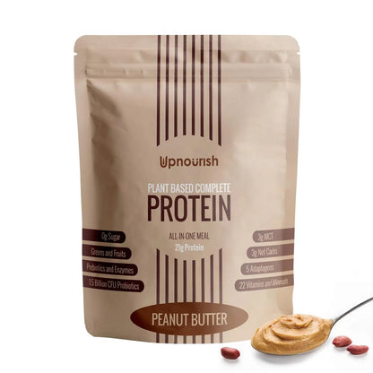 UpNourish Peanut Butter Vegan Protein Powder 54 Superfoods Powder,1.5 Billion CFU Probiotics 21g Plant Based Protein,No Sugar No Dairy No GMO Dairy Free,Meal Replacement Shake Keto-Friendly Low-Carb Diet,15 Servings UpNourish buy supplements Au