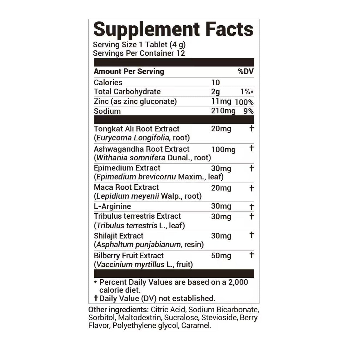 DrBioCare Peak Mode Core Vitality for Men 7-in-1 Effervescent Tablets | Tongkat Ali, Maca & L-Arginine，Ashwagandha, | Boost Stamina, Drive & Blood Flow for Good Performance | Berry Flavor 24 Tablets DrBioCareBuy Supplements Australia