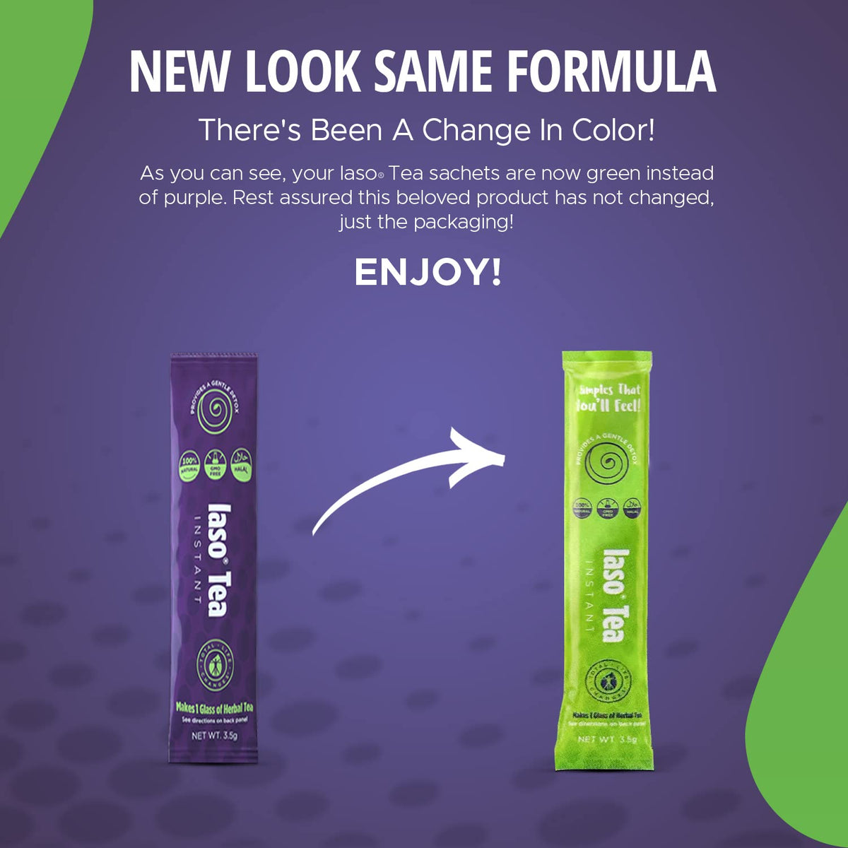 TLC Total Life Changes IASO Natural Detox Instant Herbal Tea - Expiration Date on the Top Total Life ChangesBuy Supplements Australia
