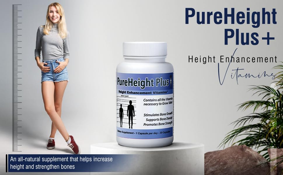 Height Growth Vitamins Grow Taller - Increase Bone Strength Bone Density Bone Growth PURE BIOTECHNOLOGIESBuy Supplements Australia