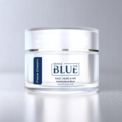Renue Blue Methylene Blue Face Cream - Liposomal NAD+ Complex and Nutrients for Skin Rejuvenation, Deep Hydration, and Anti-Aging Support Renue By ScienceBuy Supplements Australia