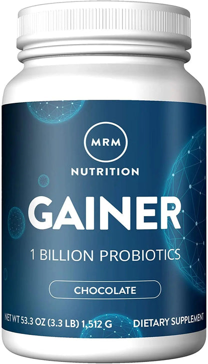 MRM Nutrition Gainer Protein with Probiotics & Postbiotics - Chocolate Flavored for Men & Women, 25g Protein, Whey Protein Concentrate & Isolate, Micellar Casein, & Digestive Enzymes - 18 Servings MRMBuy Supplements Australia