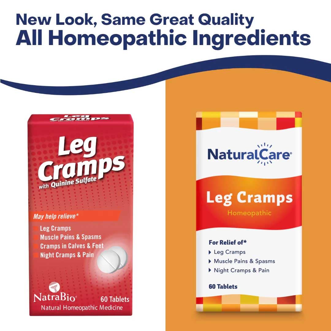 NaturalCare Leg Cramps, Homeopathic Tablets, 60ct | May Provide Support for Leg, Calf & Foot Cramps, Muscle Spasms & Pain Natra-BioBuy Supplements Australia