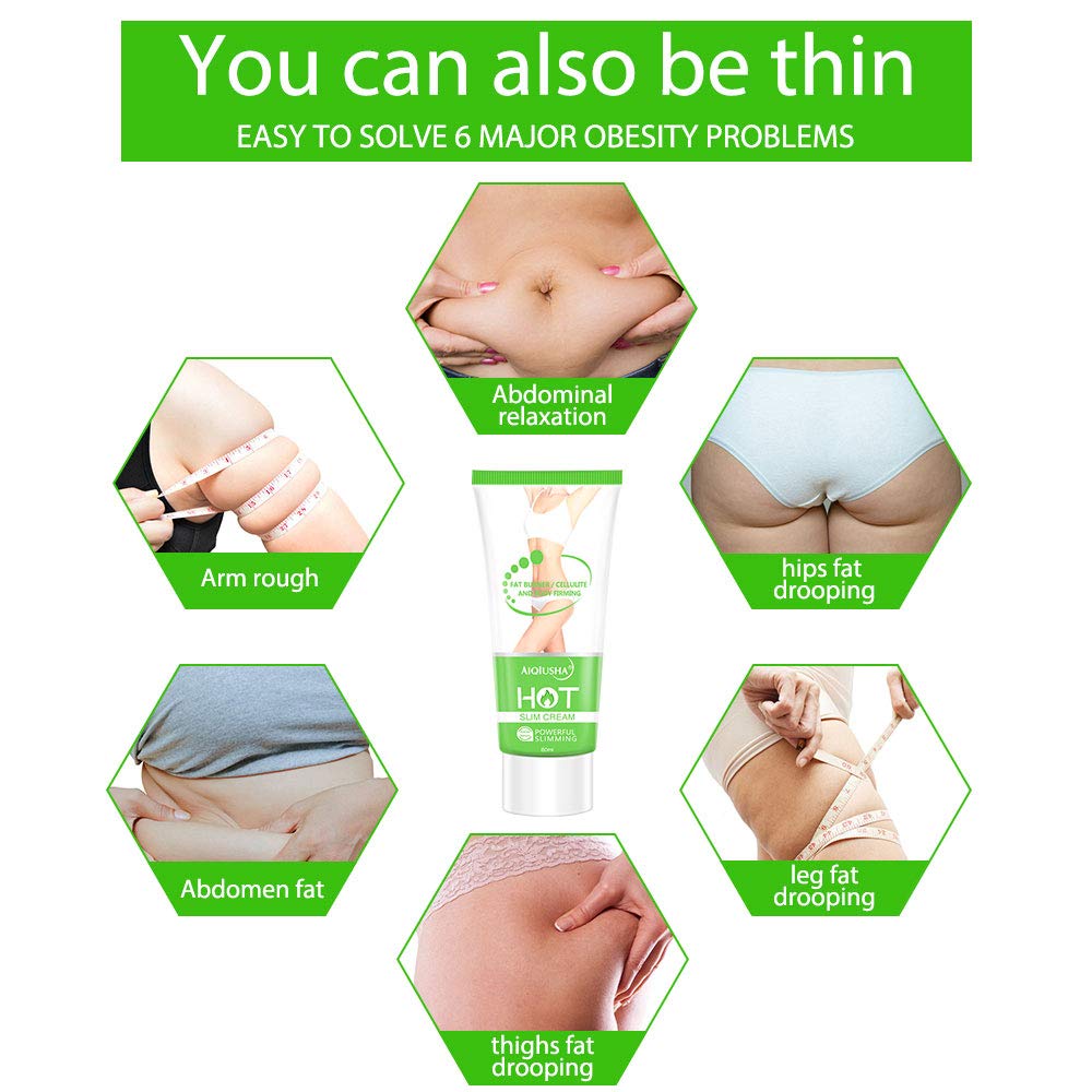 Hot Cream, Cellulite Slimming & Firming Cream, Abdominal Fat Burner, Deep Tissue Massag AIQIUSHABuy Supplements Australia