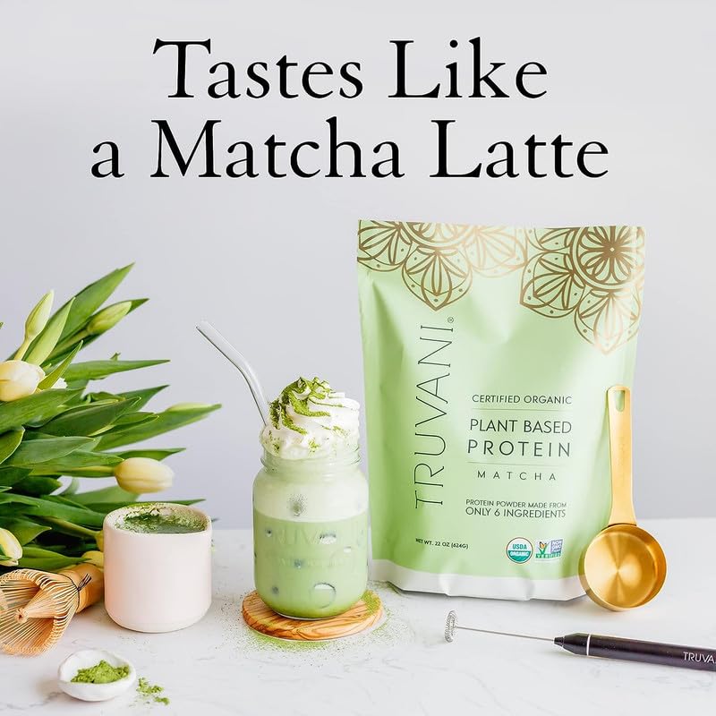 Truvani Organic Vegan Protein Powder Matcha - 20g of Plant Based, Organic Protein TruvaniBuy Supplements Australia