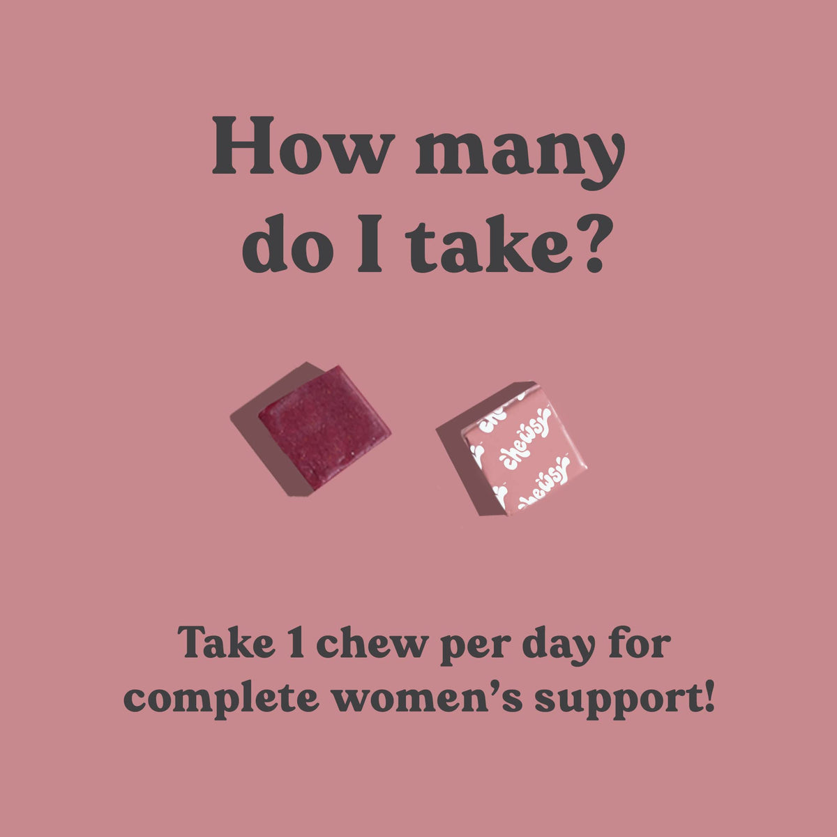 Chewsy Women's Multivitamin Chews, Immune & Energy Support, Vitamins C, B12, A, D, E CHEWSYBuy Supplements Australia