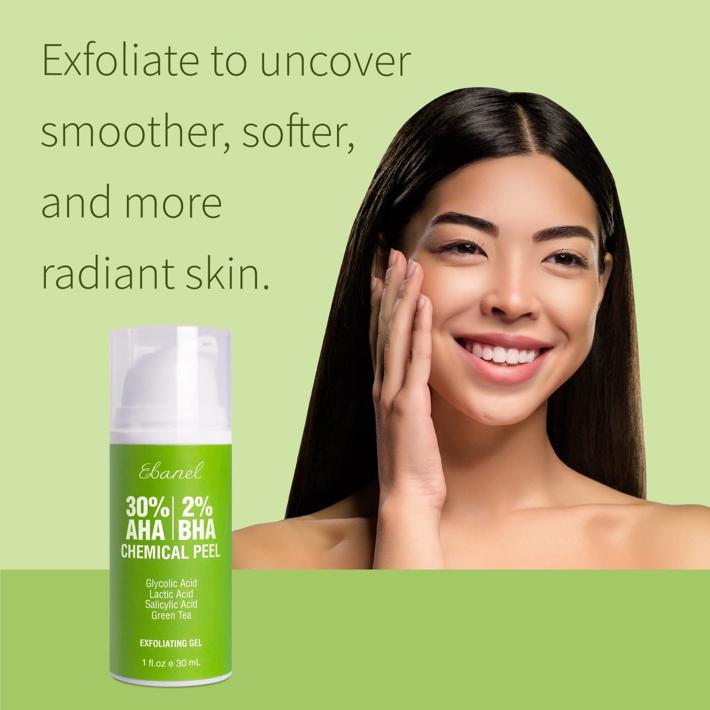 Ebanel Bundle of 30% AHA 2% BHA Chemical Peel and Advanced Silicone Scar Gel Ebanel buy supplements Au