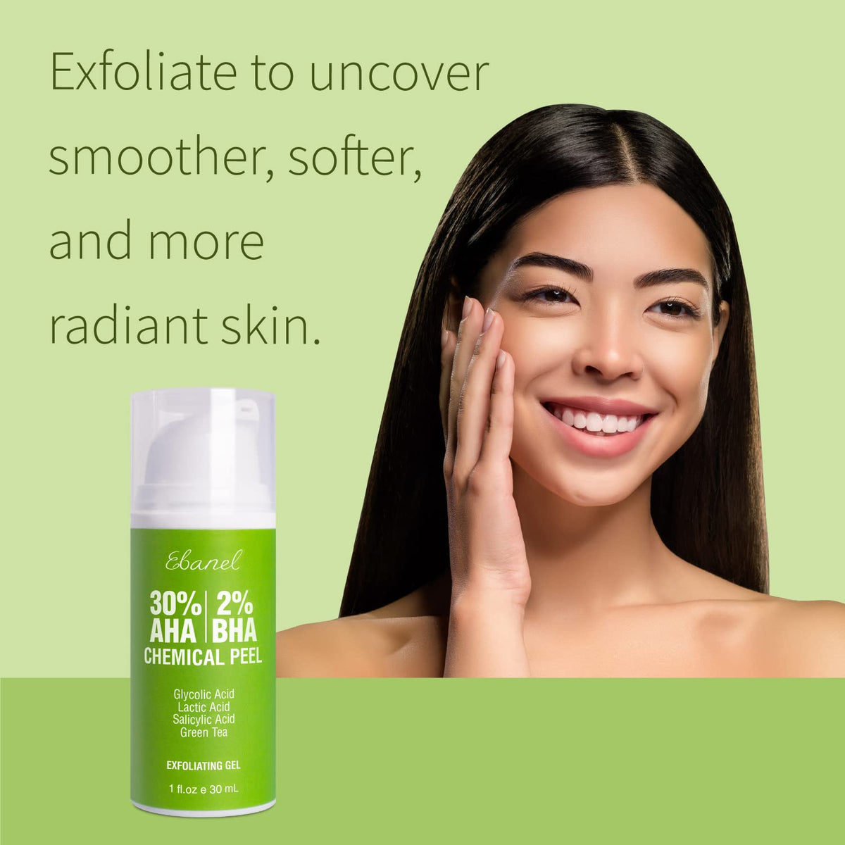 Ebanel Bundle of 30% AHA 2% BHA Chemical Peel and Advanced Silicone Scar Gel Ebanel buy supplements Au
