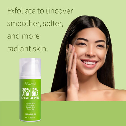 Ebanel Bundle of 30% AHA 2% BHA Chemical Peel and Advanced Silicone Scar Gel Ebanel buy supplements Au