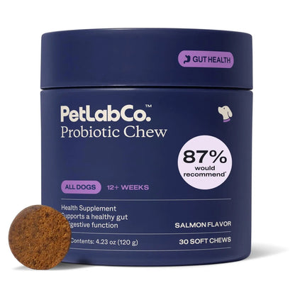 PetLab Co. Probiotics for Dogs, Support Gut Health, Occasional Diarrhea, Digestive Health & Seasonal Allergies - Salmon Flavor - Packaging May Vary - 30 Soft Chews PetLab Co.Buy Supplements Australia