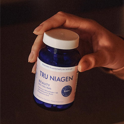 TRU NIAGEN BEAUTY NAD+ for Hair, Skin & Nails | Contains Niagen®, Astaxanthin, Hyaluronic Acid, Biotin | Supports Skin Elasticity & Moisture Retention | Daily Supplements for Men & Women | 30 Servings TRU NIAGENBuy Supplements Australia