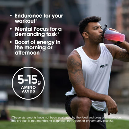 Optimum Nutrition Amino Energy - Pre Workout with Green Tea, BCAA, Amino Acids, Keto Friendly, Green Coffee Extract, Energy Powder