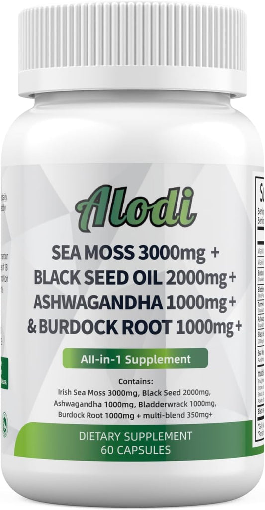 ALODI Super Seaweed Blend Supplement - Contains KSM-66 Ashwagandha, Black Seed Oil, Burdock Root, Kelp, Supports Digestion, Sleep, and Immune Health ALODIBuy Supplements Australia