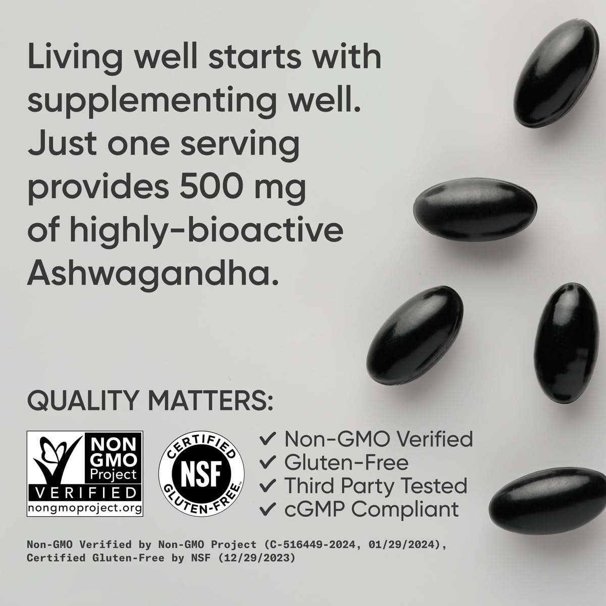 Sports Research® Ashwagandha Softgels with Coconut MCT Oil - Natural Adaptogen Made with Shoden® Ashwa for Relaxation, Calm & Sleep Support - Gluten Free & Vegan Friendly - 60 Count Sports ResearchBuy Supplements Australia