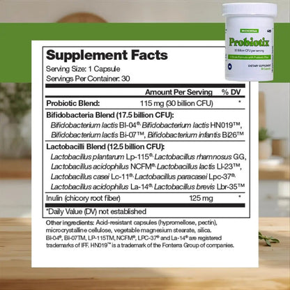 Probiotix – 12 Strain Probiotic + Prebiotic Fiber, 30 Billion CFU | Gut Health & Digestive Balance | Gas & Bloating Support | Immune System Reinforcement | Gluten, Soy & Dairy Free – 30 Capsules Xooma buy supplements Au