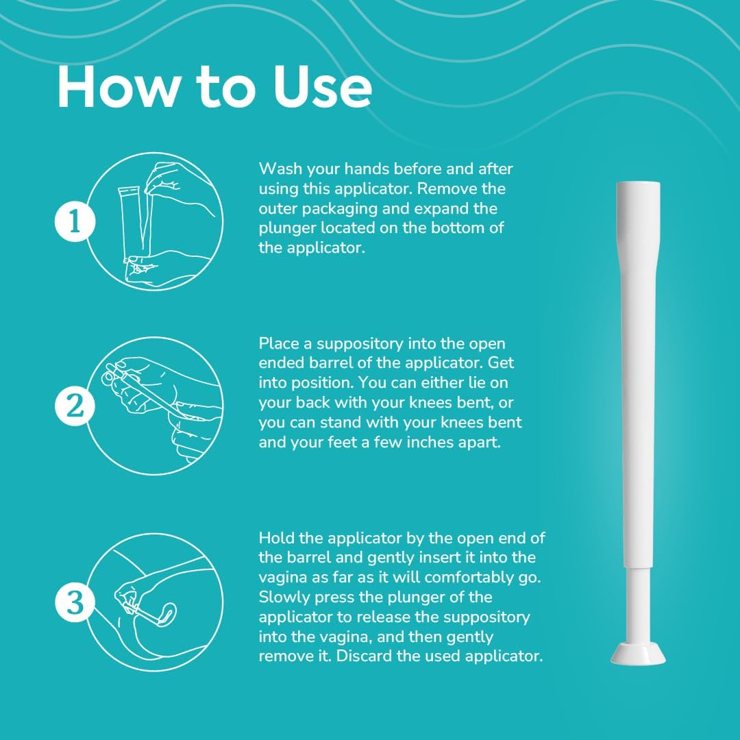 Szio+ Utiva Suppository Applicators – Disposable Vaginal Suppository Applicators – Hygienic Individually Szio+Buy Supplements Australia