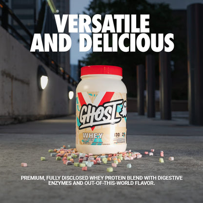 GHOST Whey Protein Powder, Marshmallow Cereal Milk - 2LB Tub, 25G of Protein GHOSTBuy Supplements Australia