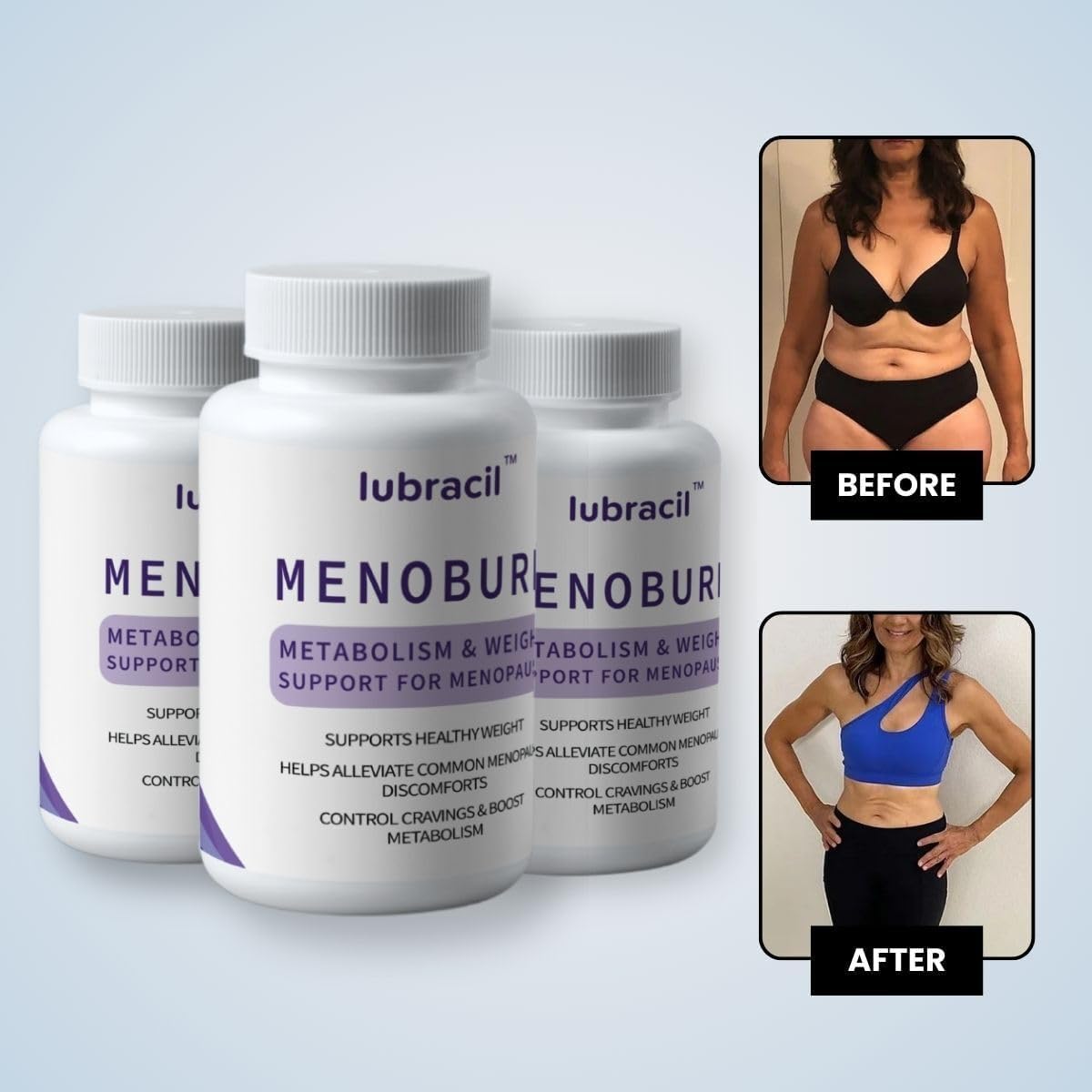 Lubracil Menoburn Perimenopause & Menopause Supplements for Women – Helps Metabolism, Estrogen & Wellness – Targets Hot Flashes, Bloating & Energy – 120 Count, 2 Pack LubracilBuy Supplements Australia