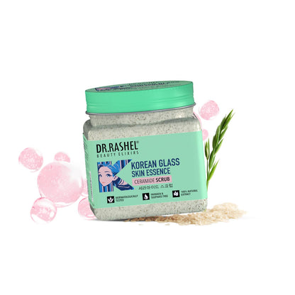 DR.RASHEL Korean Face & Body Scrub 12.84 Fl Oz With Rice Water & Ceramide For Glass skin Exfoliating Face Wash with Natural Extracts for Tan Removal, Blackhead Remover & Oil Control Cleanser - 380ml DR.RASHEL buy supplements Au