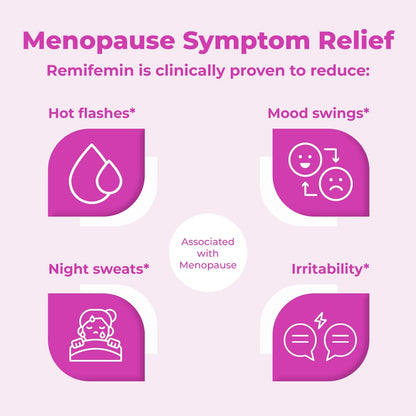 Remifemin Menopause Symptoms Relief - Clinically Proven Ingredients - Menopause Supplements - Black Cohosh - Estrogen-Free - Made in Germany - 60 Tablets RemifeminBuy Supplements Australia
