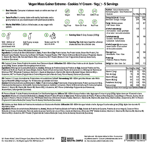 Protein Works - Vegan Mass Gainer Extreme | High Calorie Protein Powder | Weight Gainer Protein WorksBuy Supplements Australia