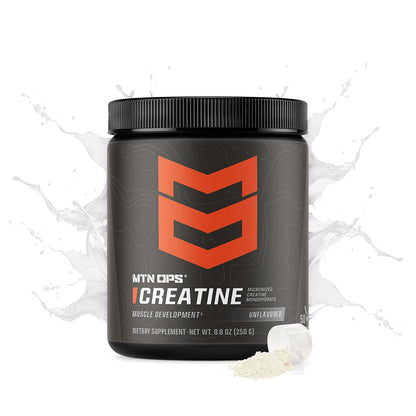 MTN OPS Micronized Creatine Monohydrate Powder – Unflavored 5 g per Serving, 50 Servings – Pure Creatine for Men for Muscle Recovery & Strength Training MTN OPSBuy Supplements Australia