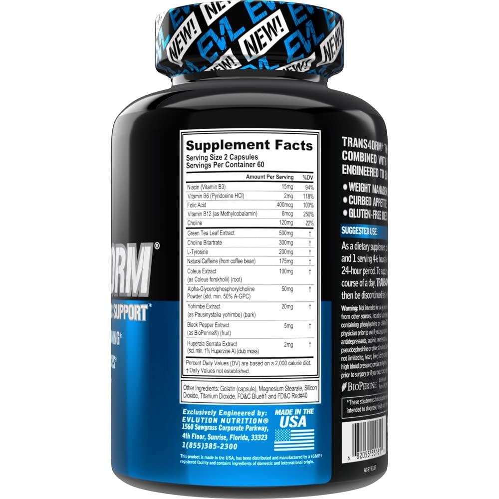 EVL Thermogenic Fat Burner Support - Fast Acting Weight Loss Energy and Appetite EvlutionBuy Supplements Australia