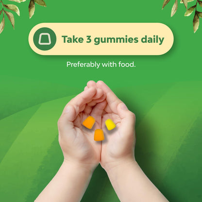 Bundle of Kids DHA Omega 3 Gummies - Fatty Acids Omega 3 6 9 for Brain Immune Strength Vision Focus Support and Liquid Multivitamin for Kids Immunity Support Natures CraftBuy Supplements Australia