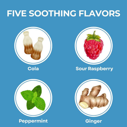 Three Lollies Queasy Drops- Supports Motion Sickness Relief. Also Pregnancy & Morning Sickness Relief. Stomach Settle Drops Assorted 48 Count Three Lollies buy supplements Au