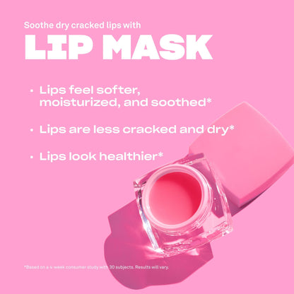 Babe Original Babe Glow Fragrance-Free Lip Sleeping Mask for Softer Lips, Hyaluronic Acid & Antioxidant Infused for Smoothe