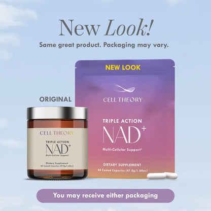 Cell Theory NAD+ Supplement – Triple Action Liposomal NAD+ & NADH Formula for Cellular Energy, Mitochondrial Support, and Longevity, Developed by Dr. Halland, 60 Capsules (30-Day Supply) Cell TheoryBuy Supplements Australia