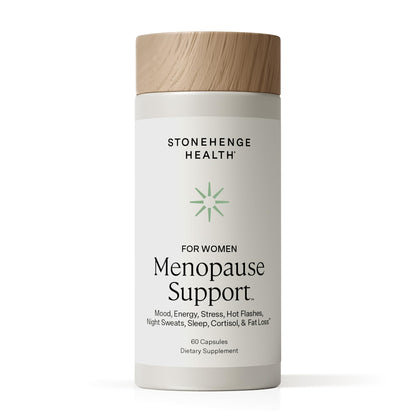 Stonehenge Health for Women Menopause Support for Peri + Menopause + Post - Mood, Energy, Stress, Hot Flashes, Night Sweats, Sleep & Cortisol, Chromax Chromium, Vitamin D3, KSM-66 Ashwagandha Extract Stonehenge HealthBuy Supplements Australia