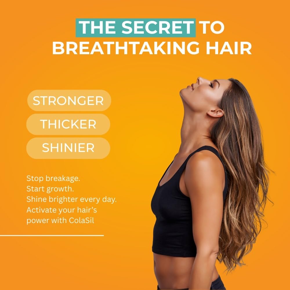 Colasil Collagen Booster Capsules – Organic Silica (OSA) + Hydrolyzed Collagen Generator for Hair, Skin, Nails, Bones & Joints – High Absorption, Non-GMO, Allergen-Free, 120 Capsules (60-Day Supply) ColasilBuy Supplements Australia