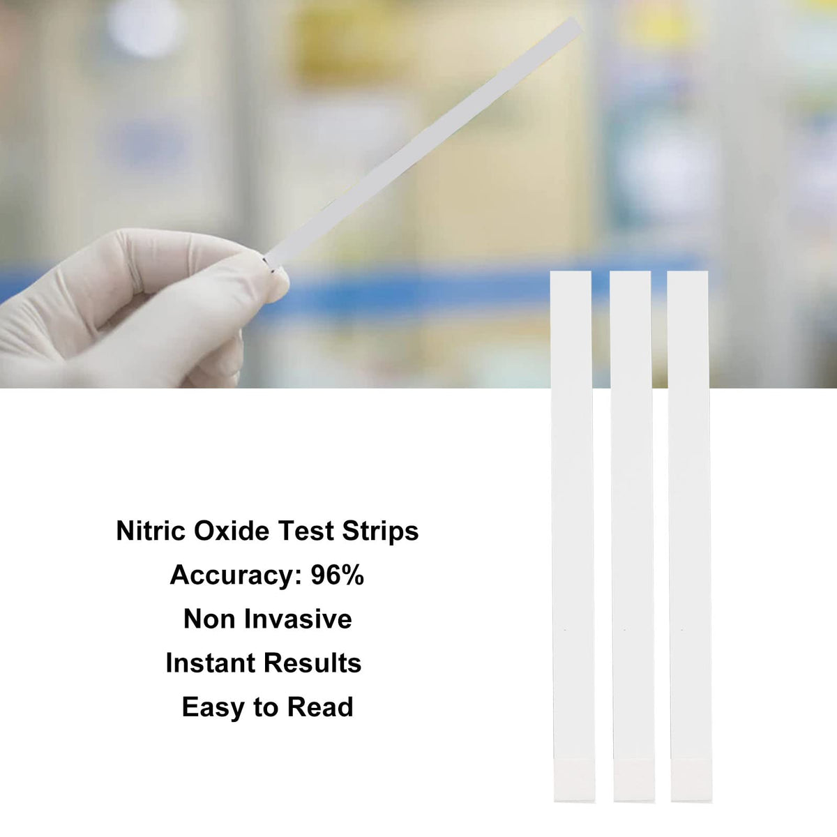 Nitric Oxide Test Strips, 25 Strips Salivary Nitric Oxide Test Strip Instant Results for Daily