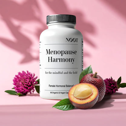 NOOT Menopause Harmony - Menopause Supplements for Women, Night Sweats & Hot Flash Relief, Hormone Balance for Women with Aguaje Fruit, Genistein and Vitex, Biohacking & Nootropics, 60 Capsules NØØTBuy Supplements Australia
