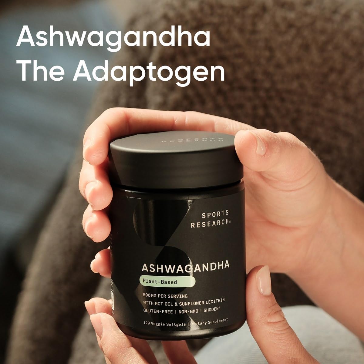 Sports Research® Ashwagandha Softgels with Coconut MCT Oil - Natural Adaptogen Made with Shoden® Ashwa for Relaxation, Calm & Sleep Support - Gluten Free & Vegan Friendly - 60 Count Sports ResearchBuy Supplements Australia