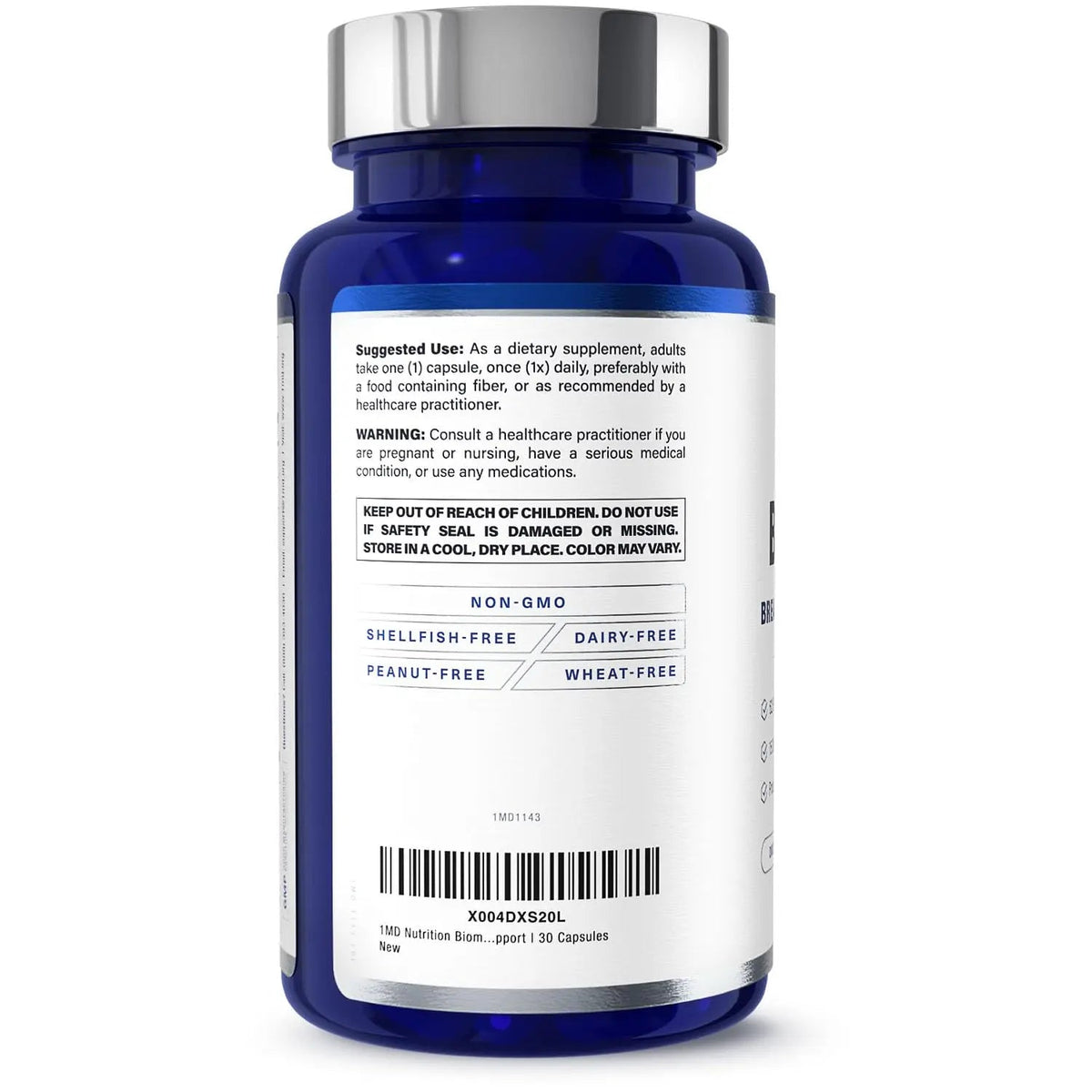 1MD Nutrition BiomeMD Probiotics | 62 Billion CFUs, 15 Comprehensive Strains - Pro & Prebiotics | Doctor-Formulated for Digestive Health & Immune Support | 30 Capsules 1MD NutritionBuy Supplements Australia