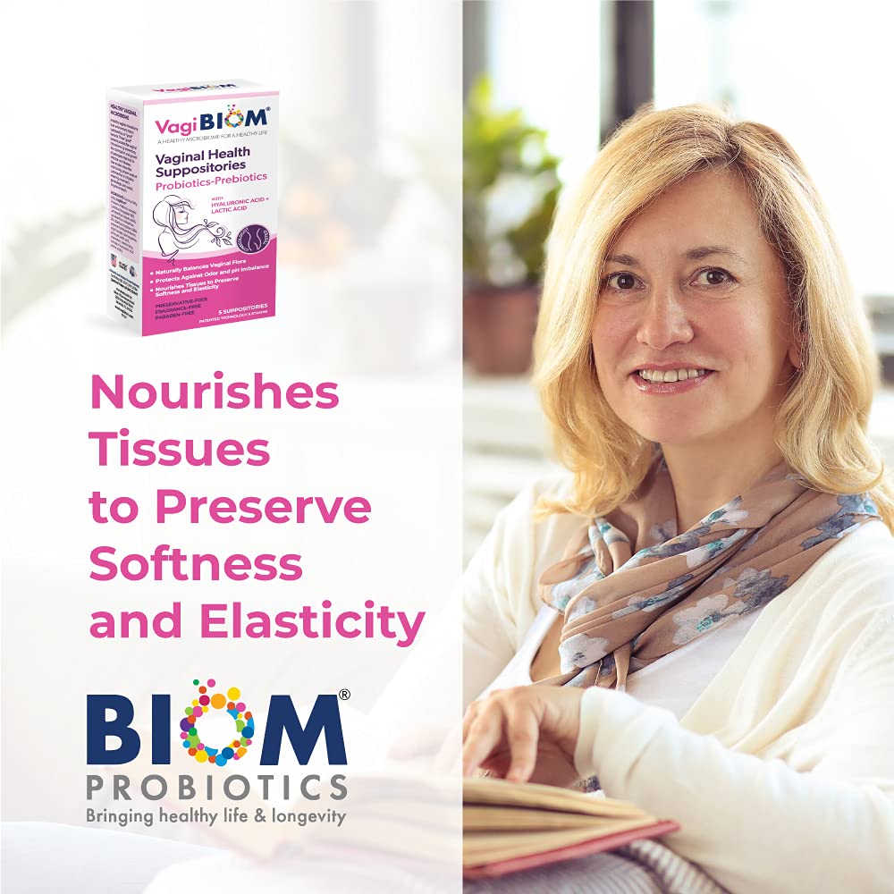 VagiBiom Lactobacillus Suppository: Microbiome Flora balance and Odor Control Regimen VagiBiomBuy Supplements Australia