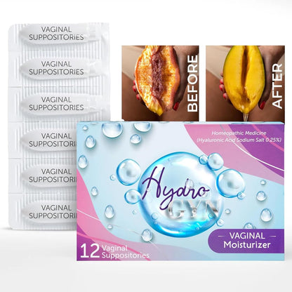 Hydro GYN Vaginal Moisturizer | Long Lasting for Vaginal Dryness & Irritation | Hyaluronic Acid & Vitamin E | Feminine Care Hormone Free | Pre and Post Menopausal | 12 Vaginal Suppositories Terramed Just Think ComfortBuy Supplements Australia