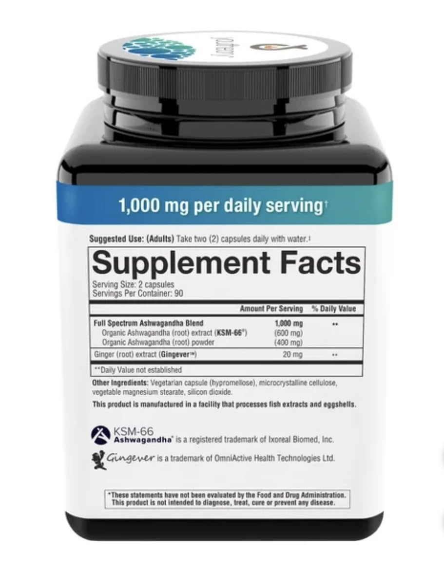 Youtheory Ashwagandha 1000mg with KSM-66 - Helps Support a Healthy Stress Response,180 Capsules (Pack of 1) YoutheoryBuy Supplements Australia