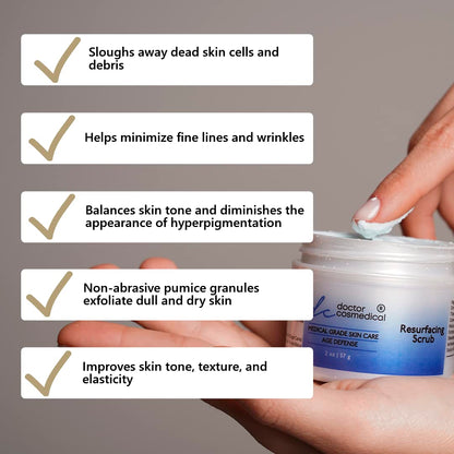 Doctor Cosmedical Professional Soft & Instant Facial Scrub | Skin Tightening & Brightening Face Scrub | Exfoliating Face Scrub | Skin Firming Formula to Reduce Wrinkle and Dark Spots | 2 Oz / 57g doctor cosmedical buy supplements Au