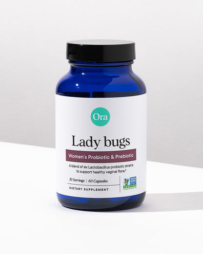 Ora Organic Prebiotics and Probiotics for Women - Lactobacillus for Vaginal and Urinary Tract Health, Contains 16 Billion CFU, 6 Strains - 1 Month Supply, 60 Vegan Probiotic Capsules Ora OrganicBuy Supplements Australia