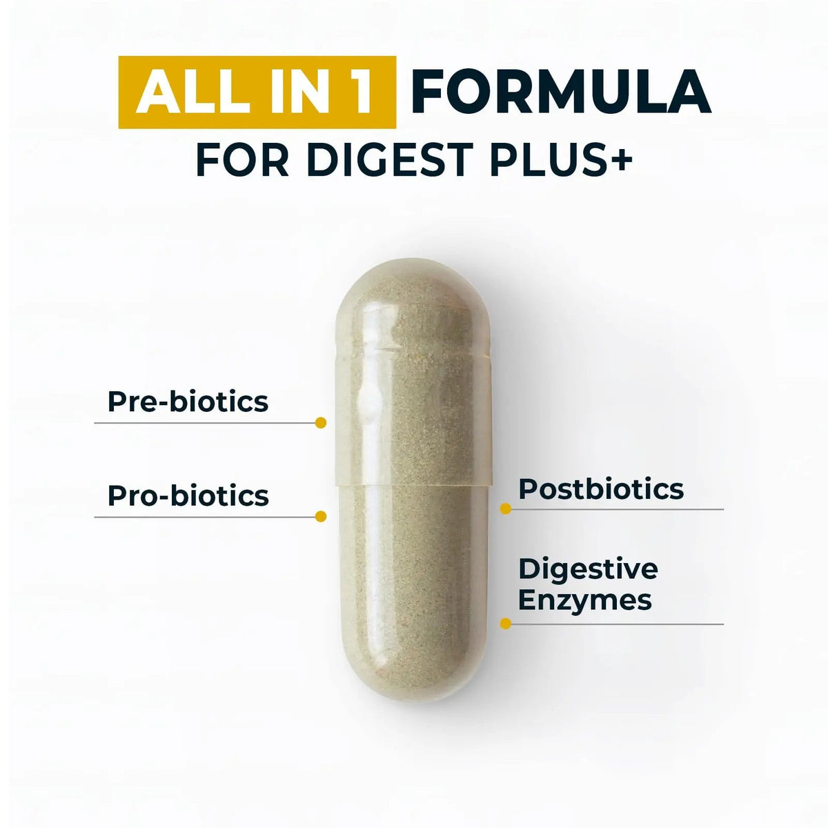 4-in-1 Prebiotic Probiotic & Postbiotic for Women & Men, Complete Gut & Digestive Support Supplement, Pre Post Probiotics & Digestive Enzymes 60 Capsules,Made in USA Divinity NutraBuy Supplements Australia