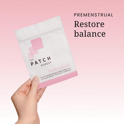 The Patch Remedy Period Patch & Iron Patches Kit - 30 PMS Menstrual Patches for Women with Vitex Chasteberry, Magnesium, Evening Primrose Oil, Dong Quai Extract, Curcumin, Vitamin B6 & E, Iron The Patch RemedyBuy Supplements Australia
